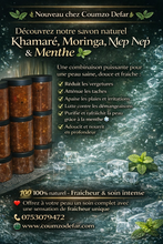 Lade das Bild in den Galerie-Viewer, savon naturel Khamaré, Moringa, Nep Nep & Menthe